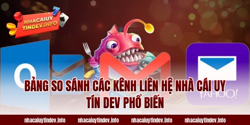 Bảng so sánh các kênh liên hệ Nhà Cái Uy Tín Dev phổ biến