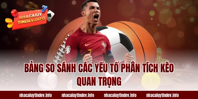 Bảng So Sánh Các Yếu Tố Phân Tích Kèo Quan Trọng