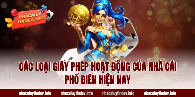 Các loại giấy phép hoạt động của nhà cái phổ biến hiện nay